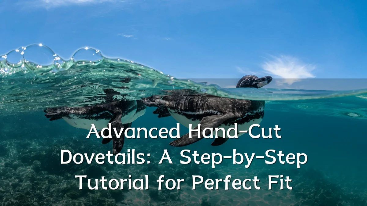 Advanced Hand-Cut Dovetails: A Step-by-Step Tutorial for Perfect Fit