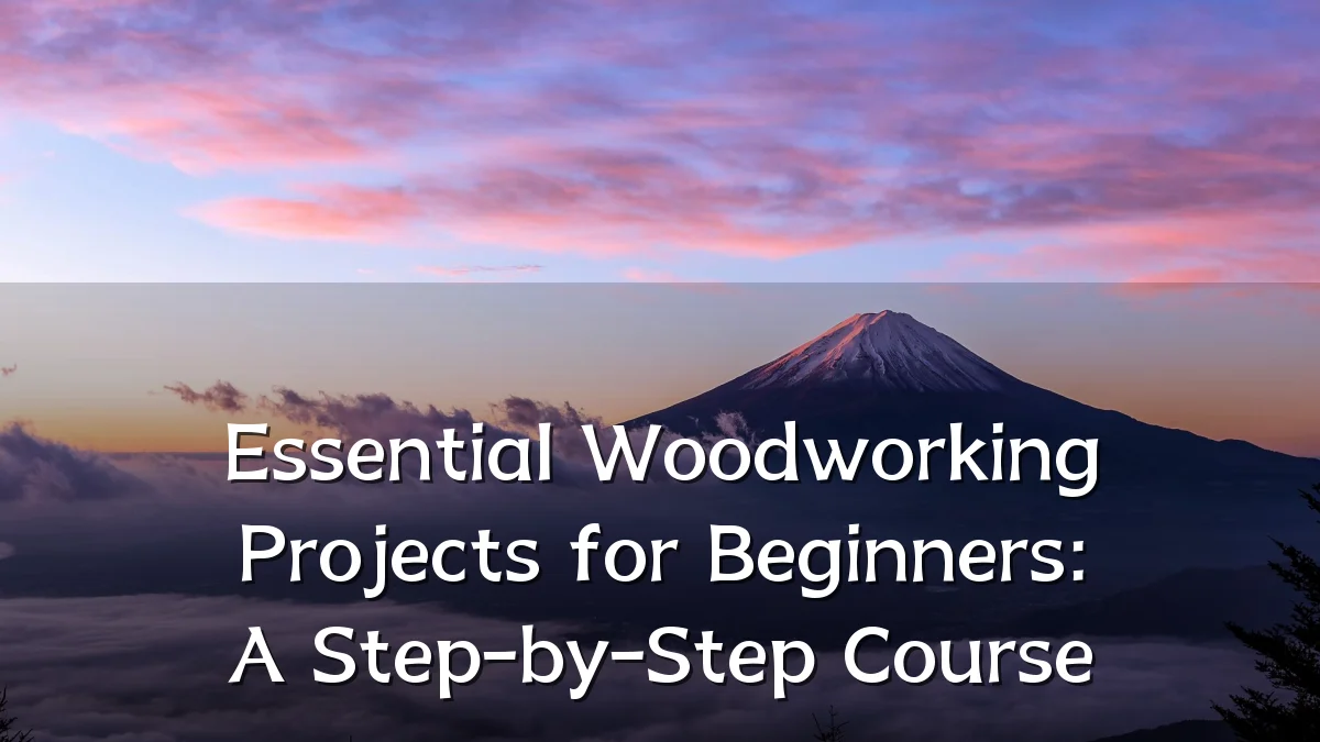 Essential Woodworking Projects for Beginners: A Step-by-Step Course
