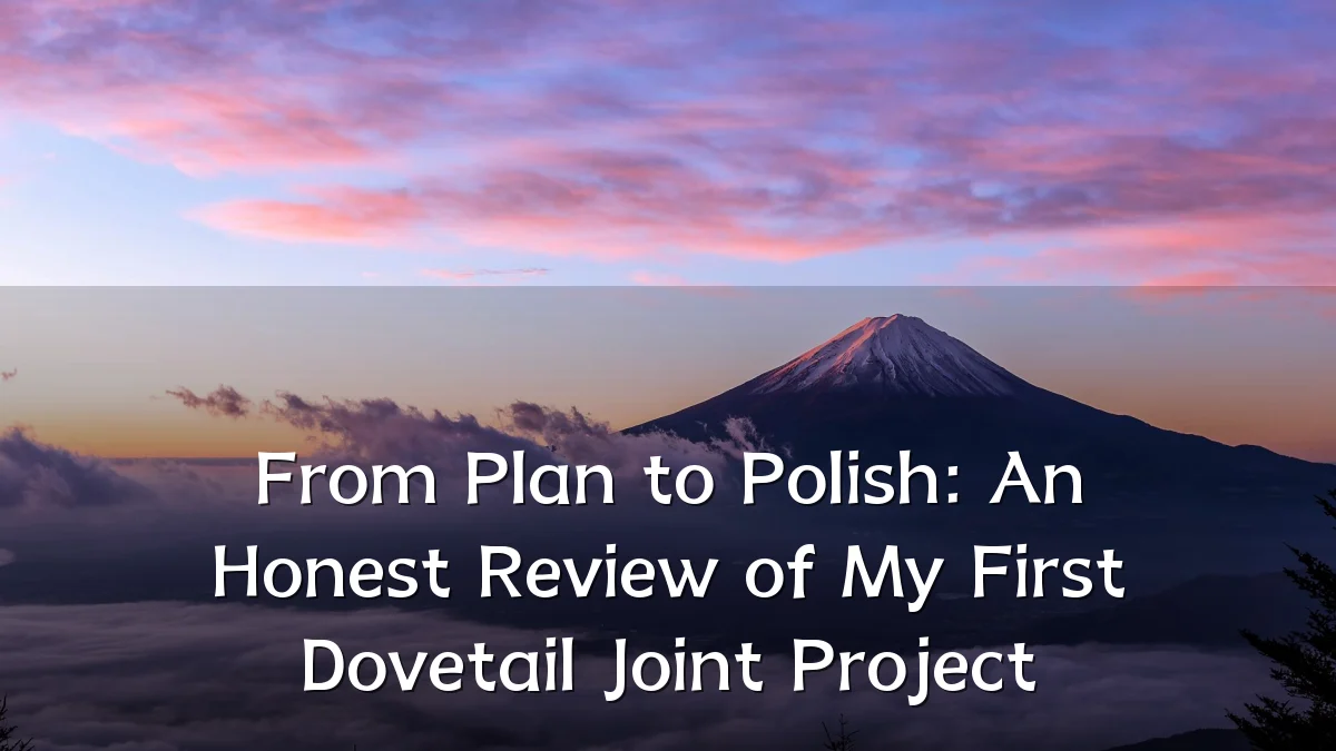 From Plan to Polish: An Honest Review of My First Dovetail Joint Project