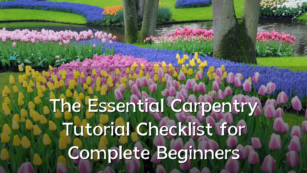 The Essential Carpentry Tutorial Checklist for Complete Beginners