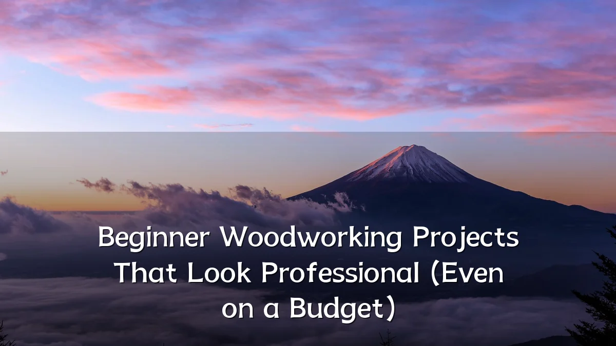 Beginner Woodworking Projects That Look Professional (Even on a Budget)
