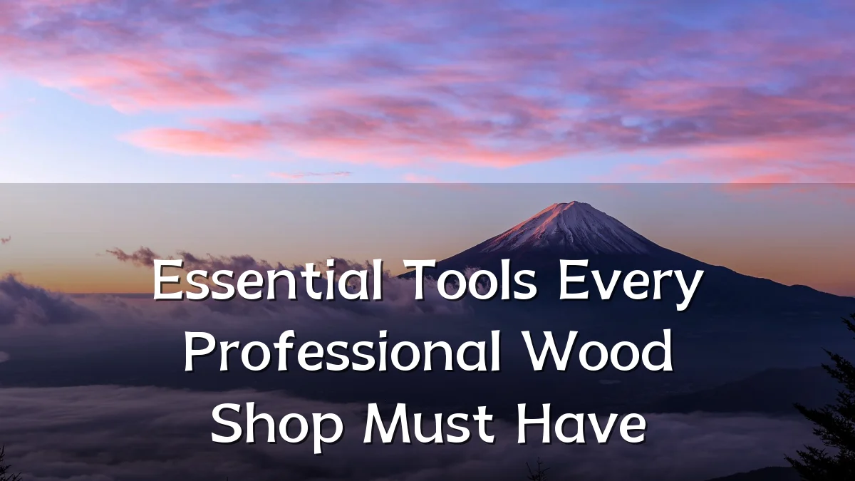 Essential Tools Every Professional Wood Shop Must Have