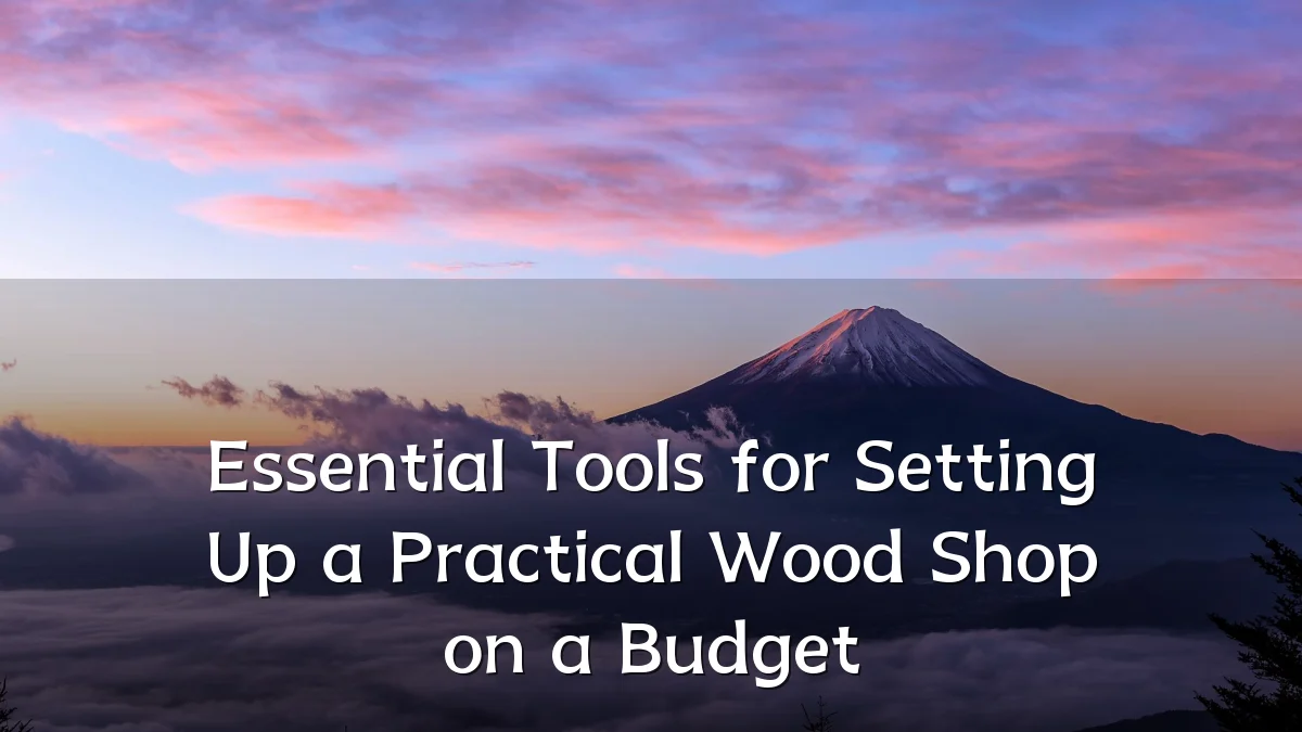 Essential Tools for Setting Up a Practical Wood Shop on a Budget