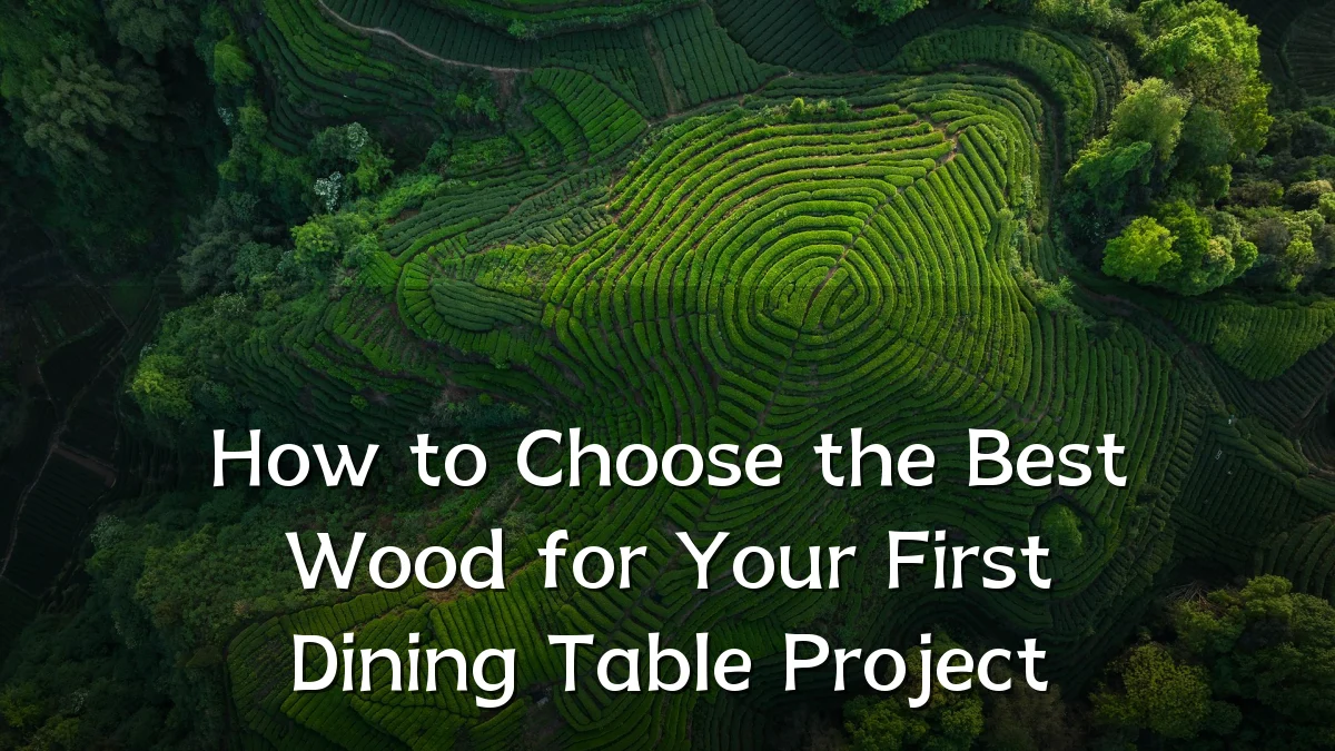 How to Choose the Best Wood for Your First Dining Table Project