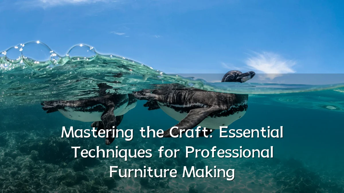 Mastering the Craft: Essential Techniques for Professional Furniture Making