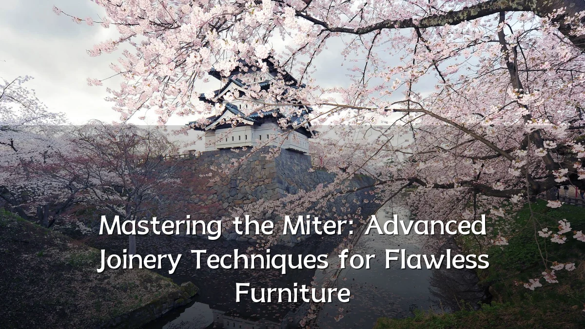 Mastering the Miter: Advanced Joinery Techniques for Flawless Furniture