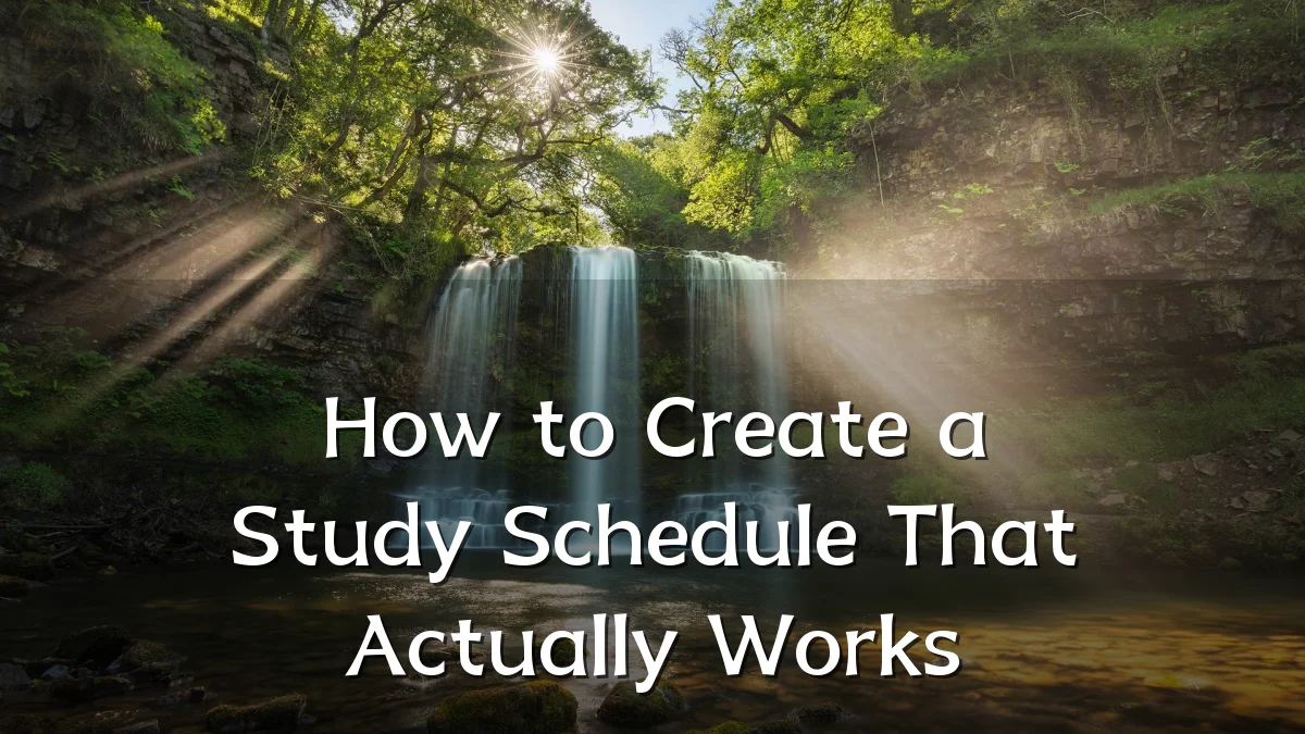 How to Create a Study Schedule That Actually Works
