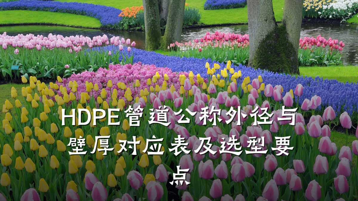 HDPE管道公称外径与壁厚对应表及选型要点